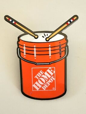 Home Depot Drum Bucket Enamel Pin